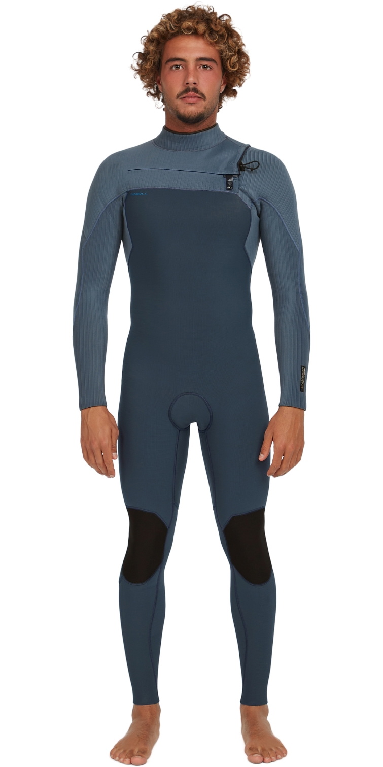 2025 O'Neill Mens Hyperfreak 4/3 Mm Chest Zip Wetsuit - Dark Orion
